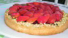 Tarte fraises et pistache