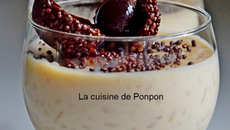 Riz au lait à la purée de marrons