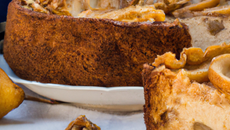 Gâteau aux poires et noix