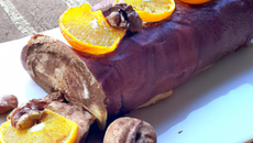 Bûche marrons orange balsamique