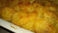 Gratin dauphinois fondant à l'ail émincé