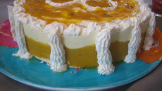 Vacherin aux fruits exotiques