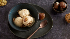 Glace aux marrons et marrons glacés