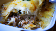 Lasagnes aux foies de volaille et gorgonzola