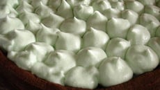 Tarte meringuée choco menthe