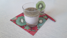 Panna cotta à la noix de coco et kiwis