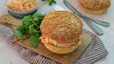 Pulled pork Burger et coleslaw maison