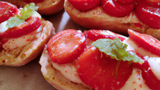 Fraises en tartine