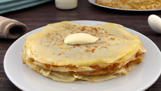 Pâte à crêpes à la crème fraîche