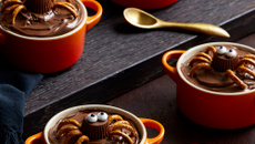 Araignées au chocolat et cacahuètes