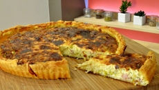 Quiche aux poireaux généreuse
