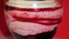 Verrines de framboises maison