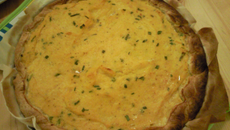 Tarte à la courge et saumon fumé