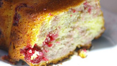 Cake aux cerises maison