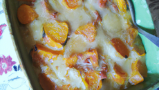 Gratin de lingue et de potiron
