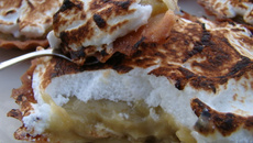 Tartelettes rhubarbe meringuées