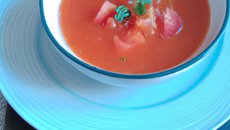 Soupe de tomate à la grenadine