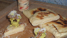 Montadito de naan aux saveurs orientales