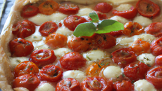 Tarte tomates cerises-mozarella