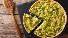 Tarte fondante aux poireaux