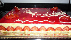 Fraisier et sa crème chiboust