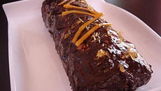 La buche croustillante à l'Orange Chocolat
