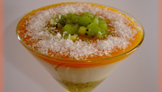 Panna cotta aux parfums exotiques