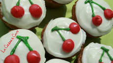 Cupcakes Cerises, glaçage Cheesecream