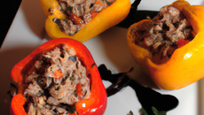 Poivrons farcis au thon économiques