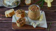 Rillettes de sardines à la fourme d'Ambert et aux poivrons