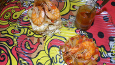 Gambas et son gratin chorizo