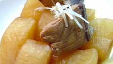 Buri daikon - radis géant et sériole à la japonaise