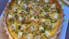 Quiche saumon-poireaux