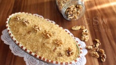 Cevizli irmik helvasi