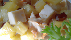 Salade poulet ananas raisins sec
