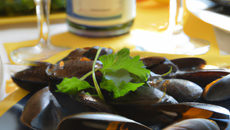 Moules de Bouchot au Muscadet
