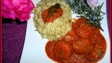 Pâte à la truffe aux boulettes