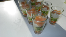 Verrine au carré frais gervais