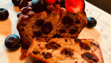 Cake aux fruits et au chocolat