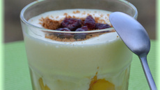 Tiramisu aux nectarines et spéculoos