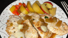 Escalopes de dinde aux pommes