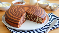 Gâteau tigré ou zebré