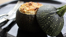 Courgettes farcies au thon et à la Moutarde Douce