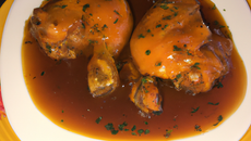 Cuisses de chapon sauce madère