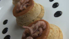 Gratin de crevettes grises, de thon et d'aneth