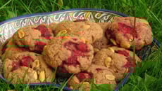 Cookies au beurre de cacahuète et aux framboises