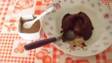 Moelleux choco cœur coulant carambar et sa sauce carambar