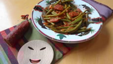 Poêlée de haricots verts au chorizo