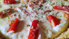 Tarte au surimi et mozzarella