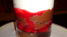 Mousse au chocolat framboisine